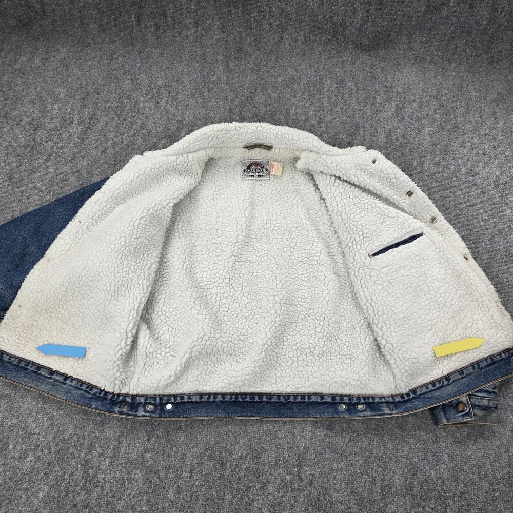 Levis Jacket Mens Medium Blue Sherpa Lined Denim Trucker Coat 70609-0216 Winter - Picture 14 of 16